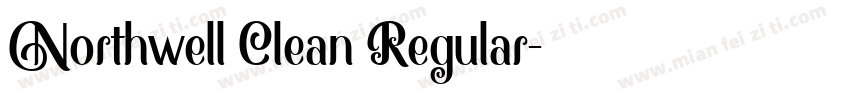 Northwell Clean Regular字体转换